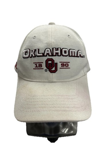 Oklahoma Sooners 1890 Hat Cap NCAA Southeastern Conference Strapback White Logo - Picture 1 of 9