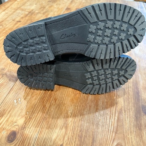 Botines Clarks Collection Cojín Suave Cuero Negro #15807 Para Mujer 7 NUEVO - Imagen 6 de 8