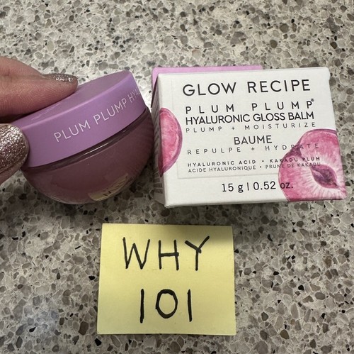 Glow Recipe Plum Plump Hyaluron Gloss Lippenbalsam 0,52oz/15g VOLLE GRÖSSE VERSIEGELUNG Box $22 - Bild 18 von 20