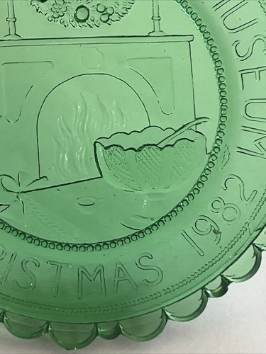5 New Bedford Glass Museum Christmas Pairpoint Cup Plates 1981 82 83 84 85 ๐บ๐ธ - Picture 19 of 24