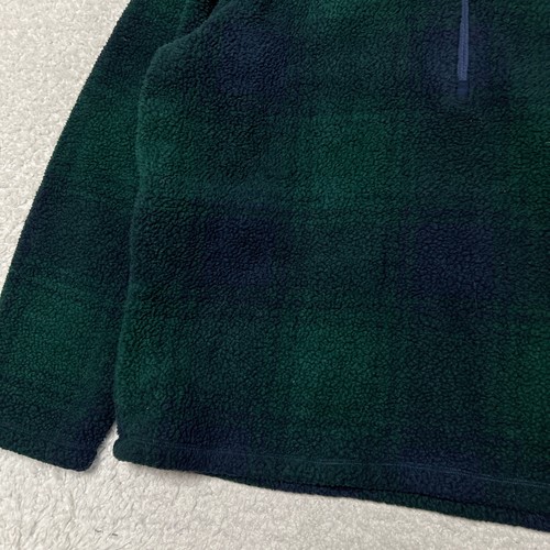 Vineyard Vines Jacket Men Extra Large Green Tartan Fleece Half Zip Pullover - Picture 3 of 15
