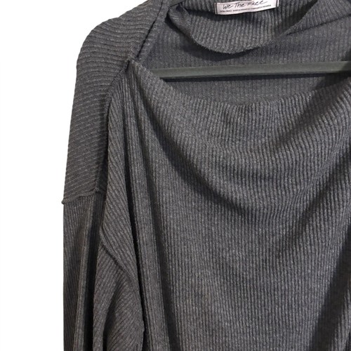 We The Free Main Squeeze Off Shoulder Charcoal Gray Sweater XS - Bild 2 von 7