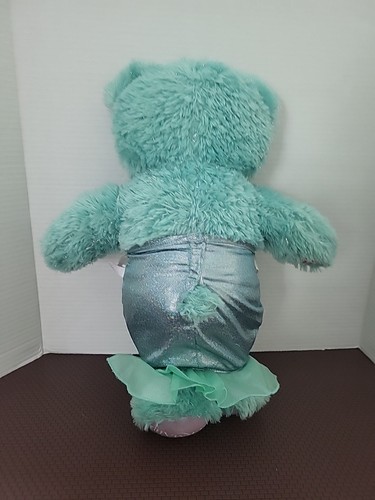 Build A Bear Disney Princesa Sirenita Ariel Teal Oso Brillante 15"" - Imagen 3 de 5