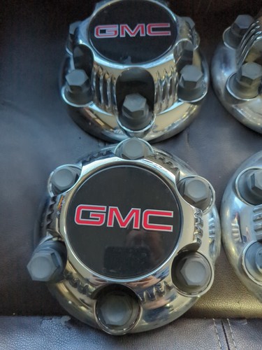 22837059 SET OF 4 WHEEL CENTER CAPS 6 LUG FOR SELECT GMC SIERRA 1500 - Bild 2 von 4