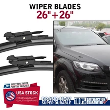 Pinch Tab Automotive Replace Front Wiper Blades 26"+26" For Audi Accessories
