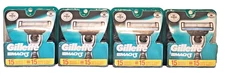 New 4 Packs Gillette Mach3 Replacement Blades Cartridge Refills 60 Total