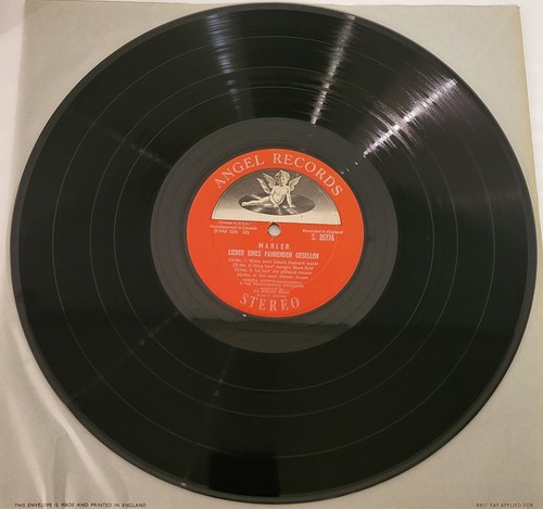 MAHLER Lieder Kindertotenlieder Ludwig Vandernoot Angel Records 35776 Stereo LP - Foto 10 di 12