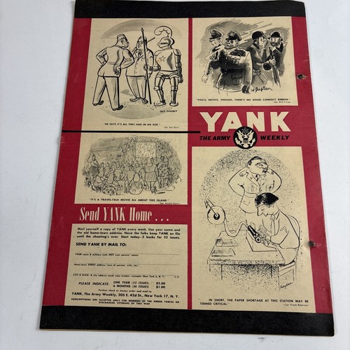 November 1944 Yank Magazine WWII Winter GI’s Issue photos Real War Time History - Picture 7 of 21