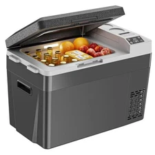  12 Volt Car Refrigerator, 24QT Electric Cooler, Portable Car Fridge with 