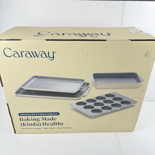 Caraway 6-piece Cream Bakeware Set & Organizer BW-MINS-CRM - Picture 7 of 8