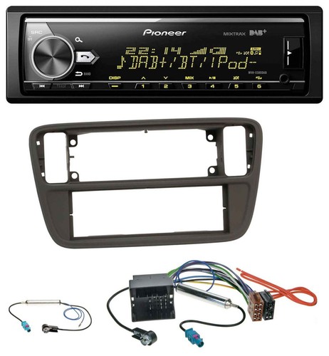 Pioneer Bluetooth USB DAB MP3 Autoradio für Seat Mii Skoda CitiGo 2011-2016 schw - Bild 1 von 7