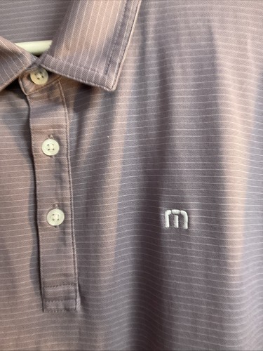 Lot of 2 Travis Mathew Heater Polo Shirts Mens XL Lavender/Black Cotton Blend - Picture 6 of 12