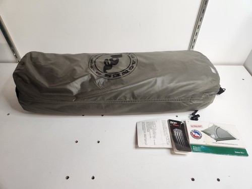 NEW!! big agnes slater ul3+ Ultralight Backpacking Tent LOOK! No Poles! - Picture 1 of 8