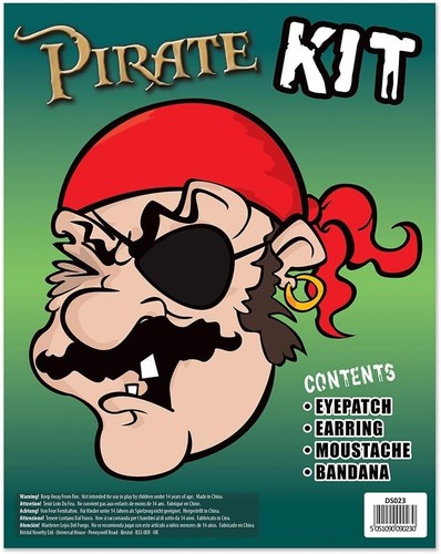 Bristol Novelty - Set di accessori da pirata Taglia unica Multicolore - Foto 2 di 2