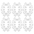  140 Pcs Ceiling Curtain Track Door Mounted Tracks Rail Accessories