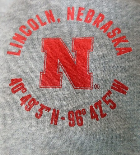 Adidas Hoodie Youth Large Nebraska Huskers Gray Hooded Sweatshirt Pullover - Picture 9 of 13