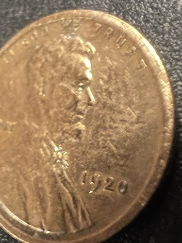 1920 lincoln wheat penny no mint mark,Error DDR, Wheat Stalk On Right Side Doubl - Picture 3 of 13