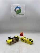 NT 2"x27” Wide Handle Ratchet Strap Assy w/ Vinyl Coated S Hooks *Lot of (10)* (