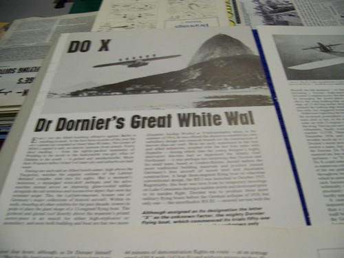 DORNIER DO X "DORNIER'S GREAT WHITE WAL"..HISTORY/PHOTOS/2-PAGE CUTAWAY (290PP) - Picture 2 of 7