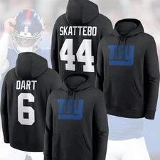 HOT! Dart & Cam Skattebo New York Giants 2025 Player Name& Number Hoodie Reprint