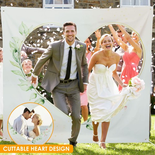 Wedding Sheet for Cutting Out Heart Bed Sheet with 2 Scissors and 6M Rope qrtMY - Picture 2 of 11