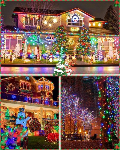 355FT 900 LED Christmas Lights Extra Long Outdoor String Lights Waterproof - Picture 7 of 7