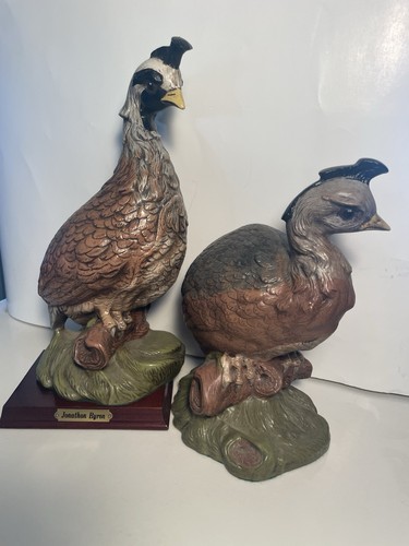 Vintage Jonathon Byron Ceramic 1972 Mold Quail Male & Female Excellent Condition - Picture 7 of 12