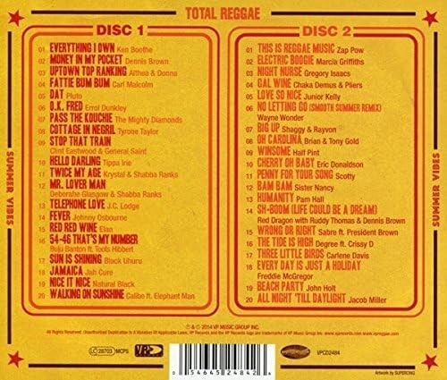 Total Reggae Summer Vibes NEW SEALED 2xCD Ken Boothe, Marcia Griffiths Etc - Picture 2 of 2