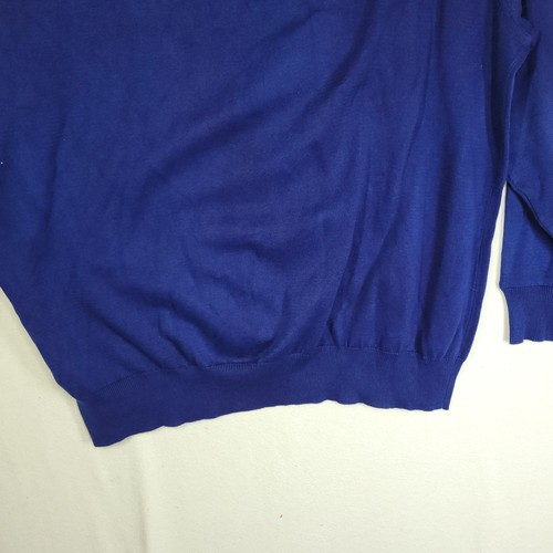 Peter Millar Sweater XL Mens Blue Cotton Cashmere Sweaters NWT MS16S10 Fall Cold - Picture 13 of 13