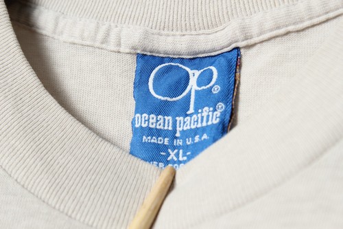Vintage 1980s USA-Made Ocean Pacific Single Stitch T-Shirt Youth Small / Medium - Picture 4 of 8