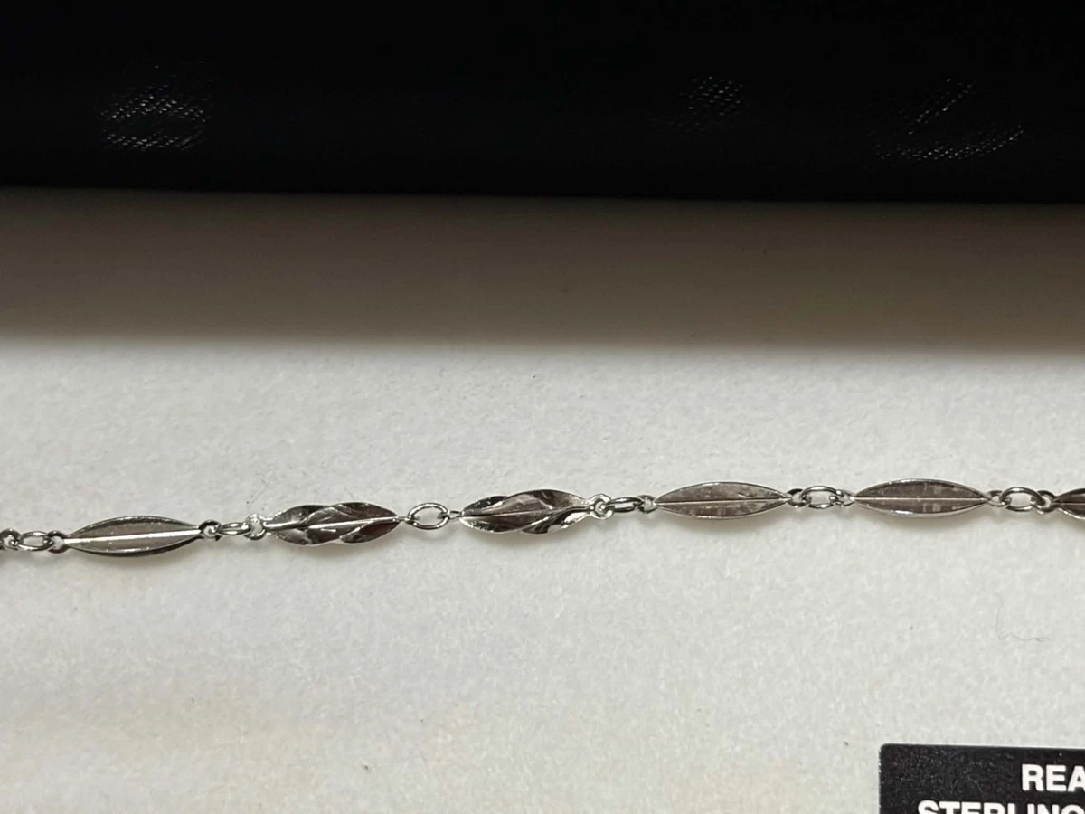 Sterling Silber Warren James Oval Gliederkette Armband Verpackt Neu