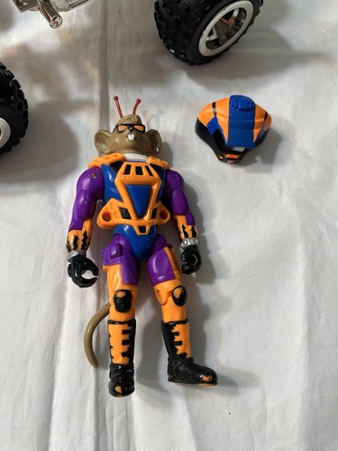 Juego de figuras de acción Biker Mice Mars Galoob 1994 Throttle Modo Off Road Bros Quads - Imagen 8 de 10