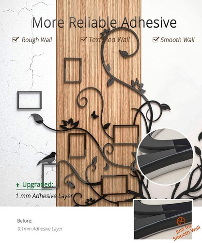 Antlers Family Tree Wall Decor for Living Room, 3D Removable Picture Frame Co... - Picture 4 of 8