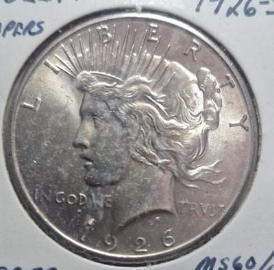 1926 S Peace Dollar - MS+ - Uncirculated Plus ZSOEE