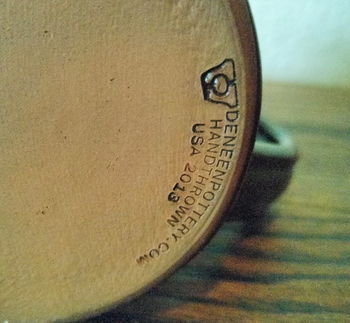 2013 Deneen Handthrown Pottery Motherlode Provisions Colorado USA Coffee Mug - Picture 9 of 12