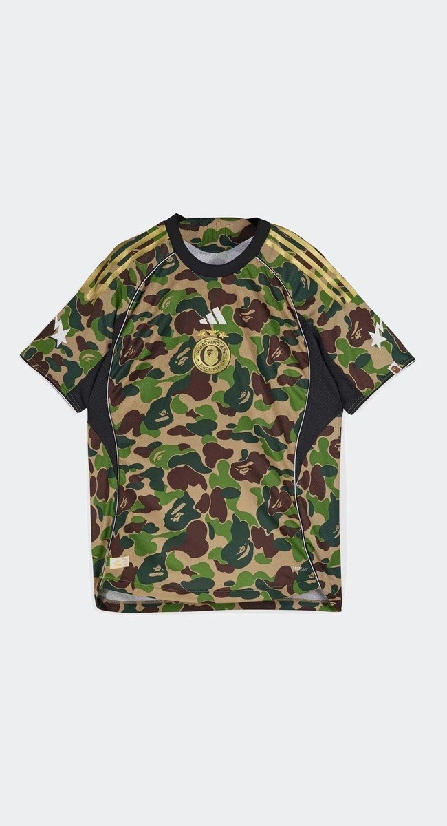 Adidas x Bape FB Jersey Top Crew Green Men's Size M (KB2202