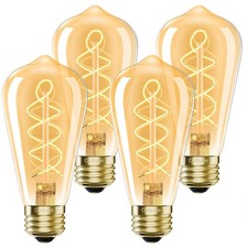 E26 LED Bulb 4W Equivalent E26 Bulb 40 watt,Vintage Edison Bulbs,Warm White 2...