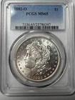 1882 O Morgan Silver Dollar PCGS MS-65