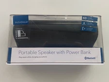 *STOPPED* Insignia Portable Bluetooth Speaker with Power Bank NS-SPBTBRICK2-BK