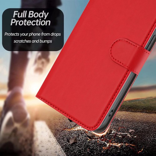 Slim Leather Flip Wallet Cover Case For Samsung S6 S7 Edge S8 S9 S10 S10E Plus - Picture 7 of 22