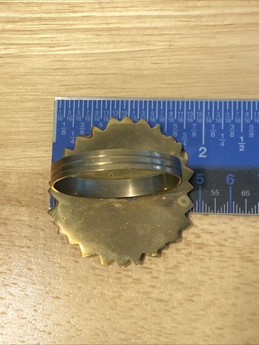 Juego de 4 servilleteros vintage de latón girasol porta servilletas Cottagecore retro - Imagen 5 de 6