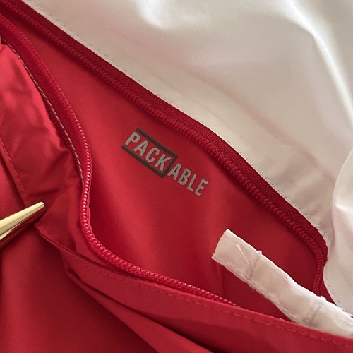 Columbia Mens XL Red White Blue Zip Packable Windbreaker Jacket Outdoor Athletic - Picture 5 of 11