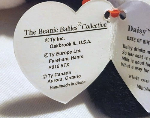 TY Beanie Baby DAISY THE COW Retired 1993 - Tags Errors - Picture 9 of 12