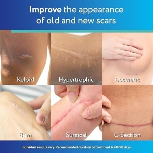 ScarAway Advanced Fogli di Cicatrici in Silicone Trasparente, Strisce di Silicone di Grado Medico... - Foto 3 di 9