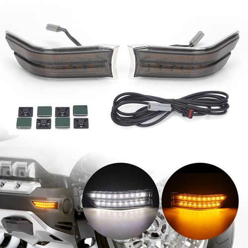 LED Fog Lamp Side Auxiliary Cowl lights For Honda Goldwing 1800 GL1800 2018-2024 - Picture 7 of 12