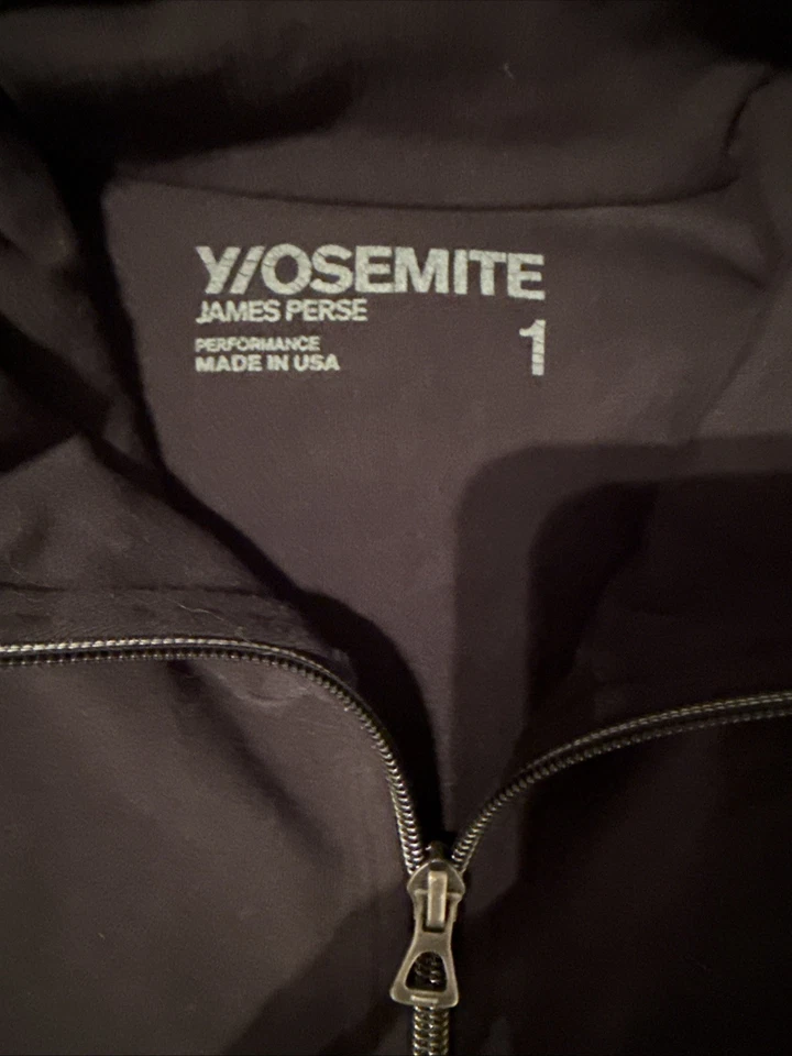 James Perse Performance Y/OSEMITE Jacket Men’s 1 Small Yosemite Made In USA - Image 2 of 4