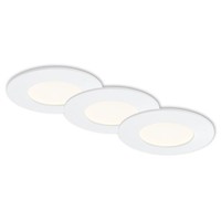 Led Einbauleuchte 3Er Set 4000K Ø8,5Cm 8W IP44 Kunststoff Weiß Briloner