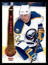  1995 Craig Simpson 294 Sabres 22 Pinnacle Hockey Sports Trading Card 