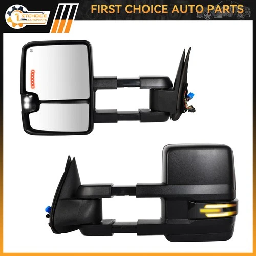 Power Heated Tow Mirrors for 2003-2006 Chevy Silverado GMC Sierra Signal Light