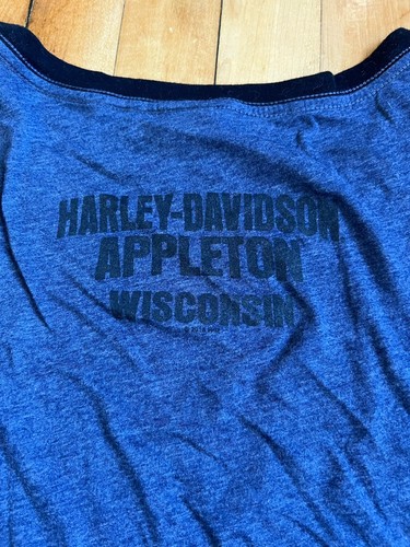 Harley-Davidson Motorcycles V-Neck Graphic Print T-Shirt Women's Size M - Picture 6 of 8